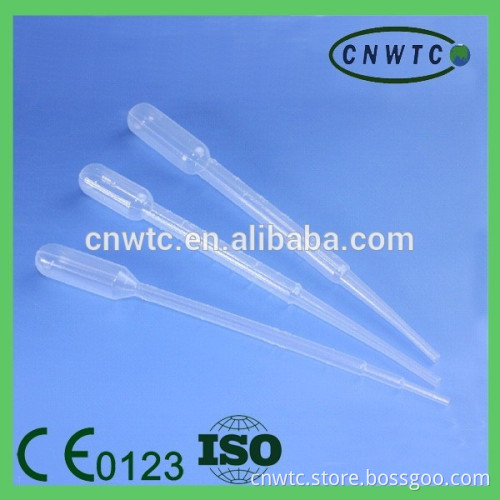 Disposable plastic 3ml transfer pipette